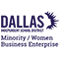 Logo of Dallas County Community College District in blue and purple.