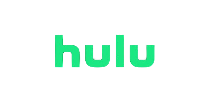 Hulu logo in green on black background.